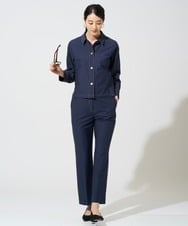 PJJGE07500 CHRISTIAN AUJARD Lサイズ(クリスチャン・オジャール Lサイズ) 【大きいサイズ】[セットアップ対応]ジャージーデニムライクジャケット ネイビー