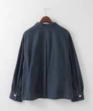 PJJGE07500 CHRISTIAN AUJARD Lサイズ(クリスチャン・オジャール Lサイズ) 【大きいサイズ】[セットアップ対応]ジャージーデニムライクジャケット ネイビー