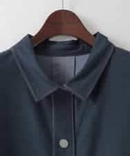 PJJGE07500 CHRISTIAN AUJARD Lサイズ(クリスチャン・オジャール Lサイズ) 【大きいサイズ】[セットアップ対応]ジャージーデニムライクジャケット ネイビー