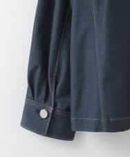 PJJGE07500 CHRISTIAN AUJARD Lサイズ(クリスチャン・オジャール Lサイズ) 【大きいサイズ】[セットアップ対応]ジャージーデニムライクジャケット ネイビー