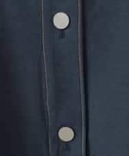 PJJGE07500 CHRISTIAN AUJARD Lサイズ(クリスチャン・オジャール Lサイズ) 【大きいサイズ】[セットアップ対応]ジャージーデニムライクジャケット ネイビー