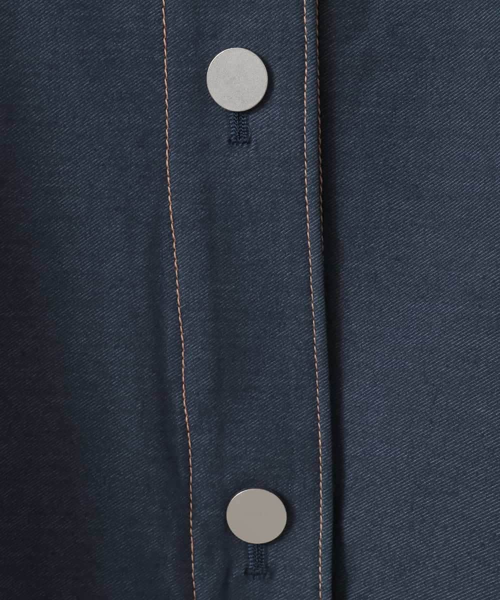 PJJGE07500 CHRISTIAN AUJARD Lサイズ(クリスチャン・オジャール Lサイズ) 【大きいサイズ】[セットアップ対応]ジャージーデニムライクジャケット ネイビー