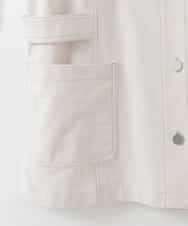 PJJGE08450 CHRISTIAN AUJARD Lサイズ(クリスチャン・オジャール Lサイズ) 【大きいサイズ/セットアップ対応】ジャージーデニムライクジレ ベージュ