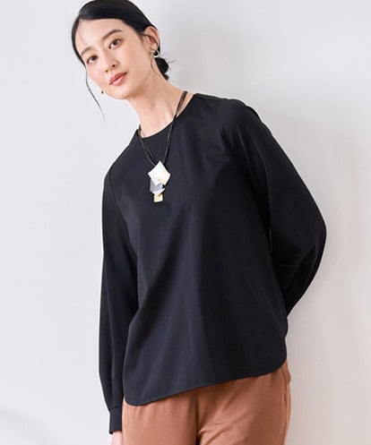 PJKAI15270  【大きいサイズ】シャツテールカットソー