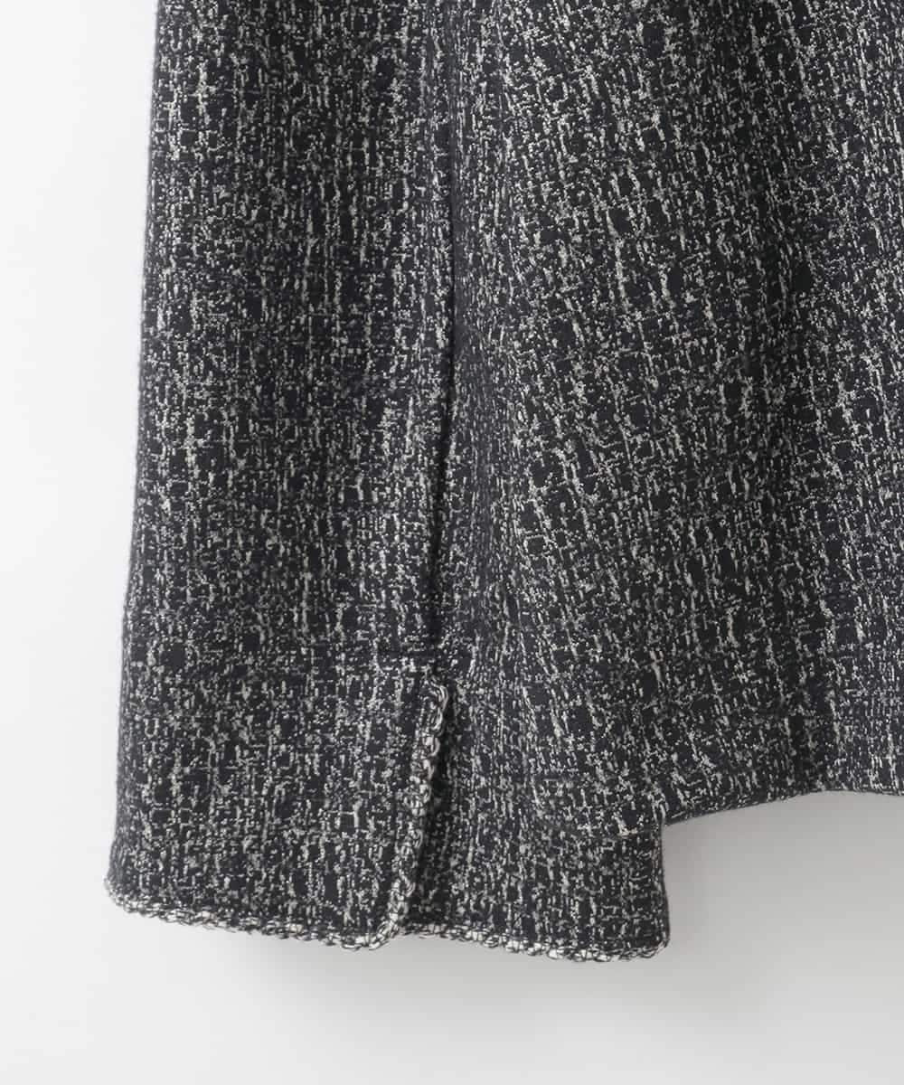 PJKCD09570 CHRISTIAN AUJARD Lサイズ(クリスチャン・オジャール Lサイズ) 【大きいサイズ/セットアップ対応】ラメジャージー羽織り ブラック