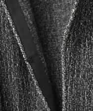 PJKCD09570 CHRISTIAN AUJARD Lサイズ(クリスチャン・オジャール Lサイズ) 【大きいサイズ/セットアップ対応】ラメジャージー羽織り ブラック