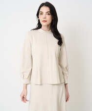 PJKCD10420 CHRISTIAN AUJARD Lサイズ(クリスチャン・オジャール Lサイズ) 【大きいサイズ/セットアップ対応】ラメジャージープルオーバー アイボリー