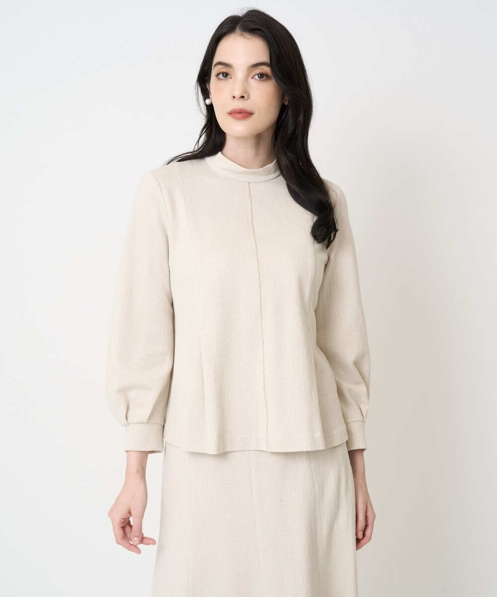 PJKCD10420 CHRISTIAN AUJARD Lサイズ(クリスチャン・オジャール Lサイズ) 【大きいサイズ/セットアップ対応】ラメジャージープルオーバー アイボリー