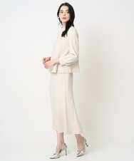 PJKCD10420 CHRISTIAN AUJARD Lサイズ(クリスチャン・オジャール Lサイズ) 【大きいサイズ/セットアップ対応】ラメジャージープルオーバー アイボリー