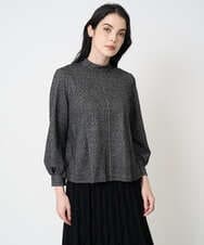 PJKCD10420 CHRISTIAN AUJARD Lサイズ(クリスチャン・オジャール Lサイズ) 【大きいサイズ/セットアップ対応】ラメジャージープルオーバー ブラック