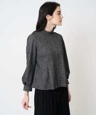 PJKCD10420 CHRISTIAN AUJARD Lサイズ(クリスチャン・オジャール Lサイズ) 【大きいサイズ/セットアップ対応】ラメジャージープルオーバー ブラック