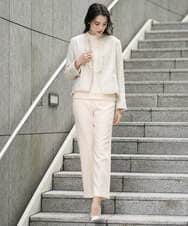 PJKEE05320 CHRISTIAN AUJARD Lサイズ(クリスチャン・オジャール Lサイズ) 【大きいサイズ】フラワーチュールレースカットソー アイボリー