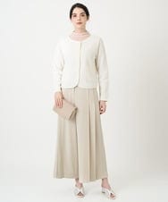 PJKEE17210 CHRISTIAN AUJARD Lサイズ(クリスチャン・オジャール Lサイズ) 【大きいサイズ】長袖ラメチュールカットソー ピンク