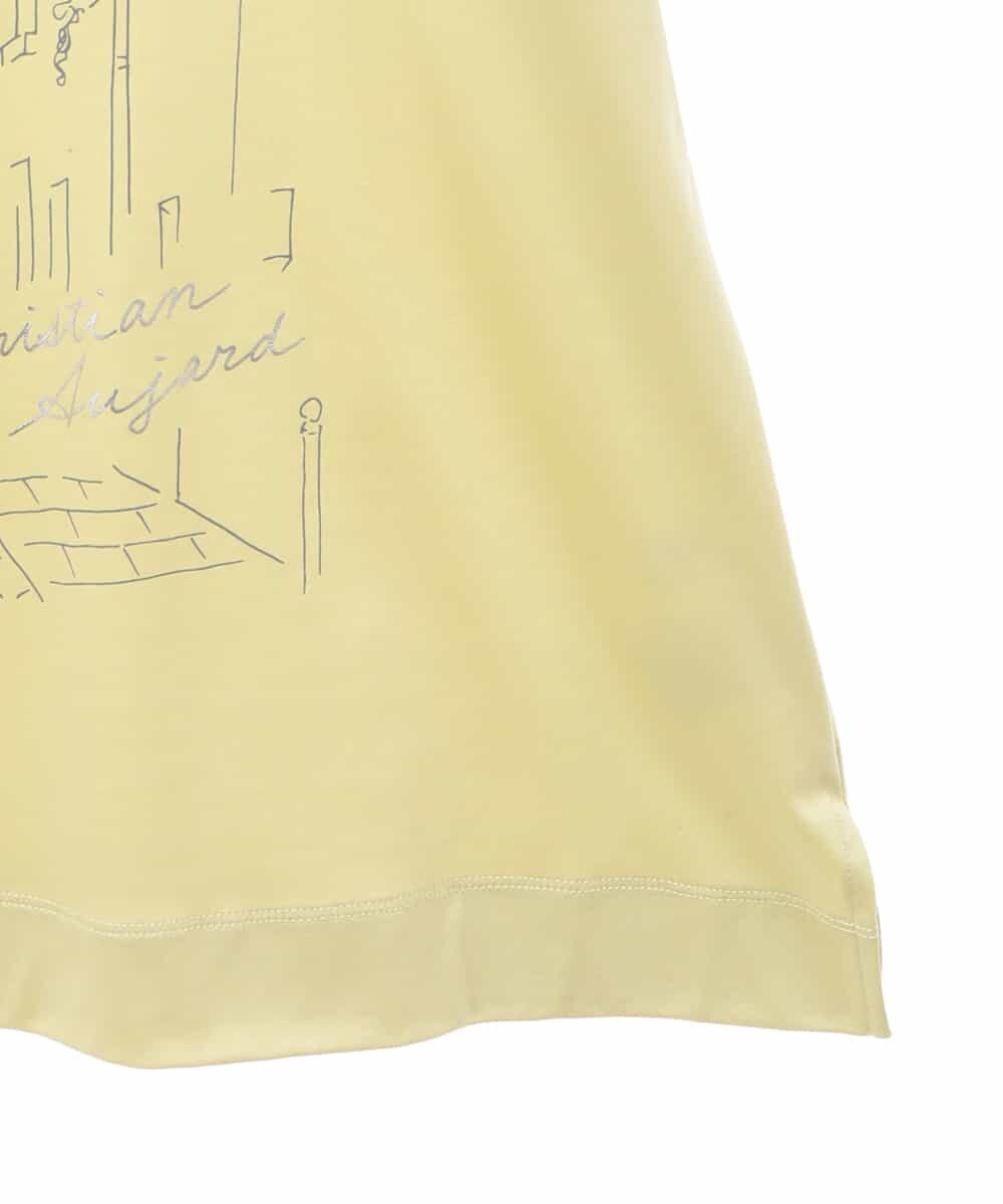 PJKGA47230 CHRISTIAN AUJARD Lサイズ(クリスチャン・オジャール Lサイズ)  PARIS風景プリントTシャツ グリーン