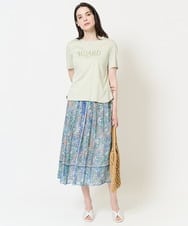PJKGC61230 CHRISTIAN AUJARD Lサイズ(クリスチャン・オジャール Lサイズ) ロゴモチーフTシャツ グリーン
