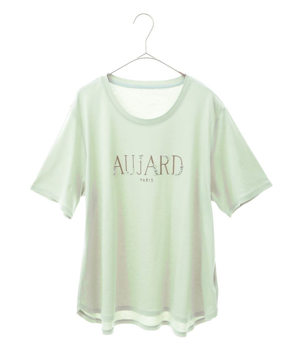 PJKGC61230 CHRISTIAN AUJARD Lサイズ(クリスチャン・オジャール Lサイズ) ロゴモチーフTシャツ グリーン
