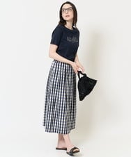 PJKGC61230 CHRISTIAN AUJARD Lサイズ(クリスチャン・オジャール Lサイズ) ロゴモチーフTシャツ ネイビー