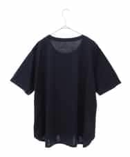 PJKGC61230 CHRISTIAN AUJARD Lサイズ(クリスチャン・オジャール Lサイズ) ロゴモチーフTシャツ ネイビー