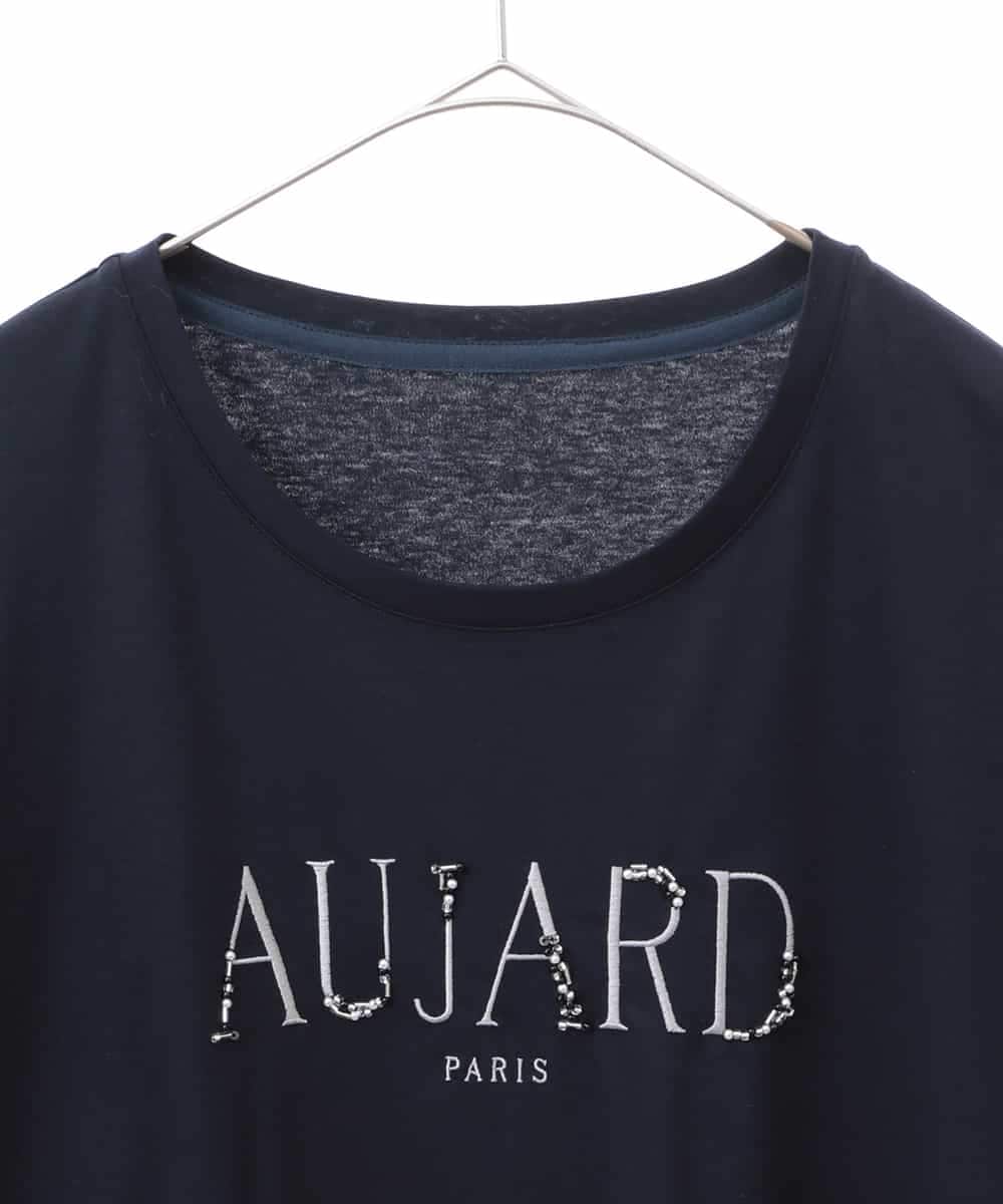 PJKGC61230 CHRISTIAN AUJARD Lサイズ(クリスチャン・オジャール Lサイズ) ロゴモチーフTシャツ ネイビー