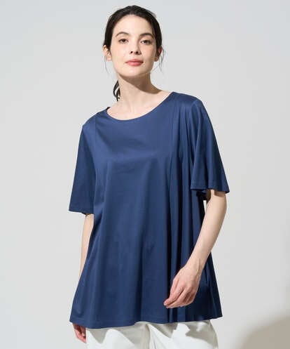 PJKGD28240 CHRISTIAN AUJARD Lサイズ 【大きいサイズ】スムースフレアーカットソー