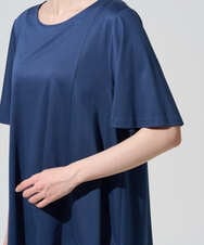 PJKGD28240 CHRISTIAN AUJARD Lサイズ(クリスチャン・オジャール Lサイズ) 【大きいサイズ】スムースフレアーカットソー ブルー