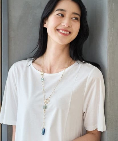 PJKGD28240 CHRISTIAN AUJARD Lサイズ 【大きいサイズ】スムースフレアーカットソー