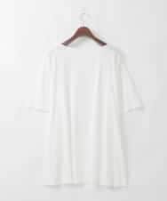 PJKGD28240 CHRISTIAN AUJARD Lサイズ(クリスチャン・オジャール Lサイズ) 【大きいサイズ】スムースフレアーカットソー ホワイト