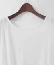 PJKGD28240 CHRISTIAN AUJARD Lサイズ(クリスチャン・オジャール Lサイズ) 【大きいサイズ】スムースフレアーカットソー ホワイト