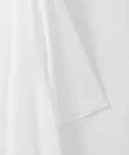 PJKGD28240 CHRISTIAN AUJARD Lサイズ(クリスチャン・オジャール Lサイズ) 【大きいサイズ】スムースフレアーカットソー ホワイト