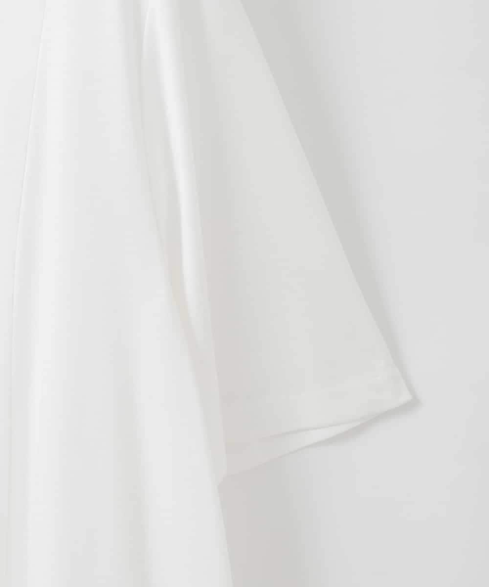 PJKGD28240 CHRISTIAN AUJARD Lサイズ(クリスチャン・オジャール Lサイズ) 【大きいサイズ】スムースフレアーカットソー ホワイト