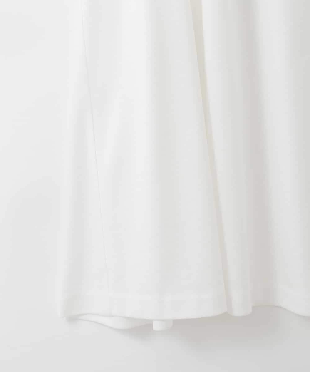 PJKGD28240 CHRISTIAN AUJARD Lサイズ(クリスチャン・オジャール Lサイズ) 【大きいサイズ】スムースフレアーカットソー ホワイト