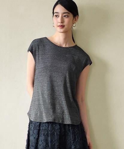 PJKGD29170 CHRISTIAN AUJARD Lサイズ 【大きいサイズ】ラメフライスカットソー