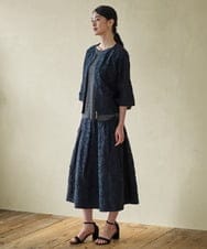 PJKGD29170 CHRISTIAN AUJARD Lサイズ(クリスチャン・オジャール Lサイズ) 【大きいサイズ】ラメフライスカットソー ブラック