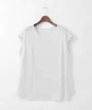 PJKGD29170 CHRISTIAN AUJARD Lサイズ(クリスチャン・オジャール Lサイズ) 【大きいサイズ】ラメフライスカットソー ライトグレー