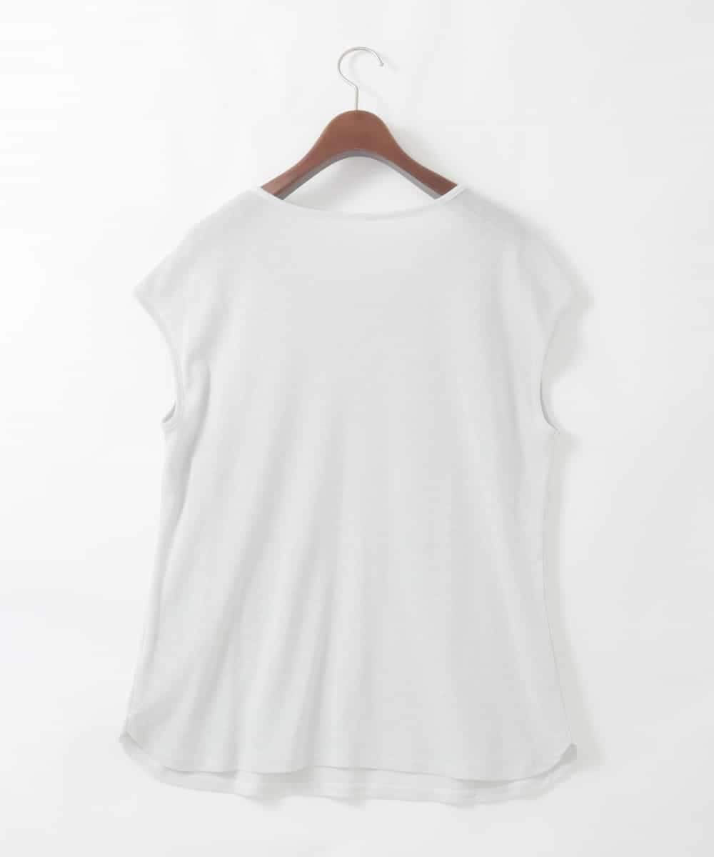 PJKGD29170 CHRISTIAN AUJARD Lサイズ(クリスチャン・オジャール Lサイズ) 【大きいサイズ】ラメフライスカットソー ライトグレー