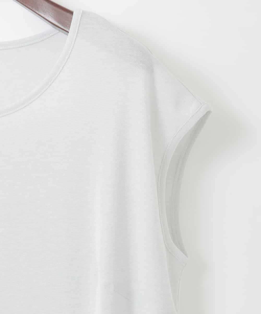 PJKGD29170 CHRISTIAN AUJARD Lサイズ(クリスチャン・オジャール Lサイズ) 【大きいサイズ】ラメフライスカットソー ライトグレー