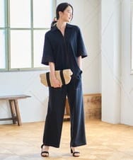 PJKGD42360 CHRISTIAN AUJARD Lサイズ(クリスチャン・オジャール Lサイズ) 【大きいサイズ/セットアップ対応】ドライタッチジャージートップス ネイビー