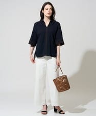 PJKGD42360 CHRISTIAN AUJARD Lサイズ(クリスチャン・オジャール Lサイズ) 【大きいサイズ/セットアップ対応】ドライタッチジャージートップス ネイビー