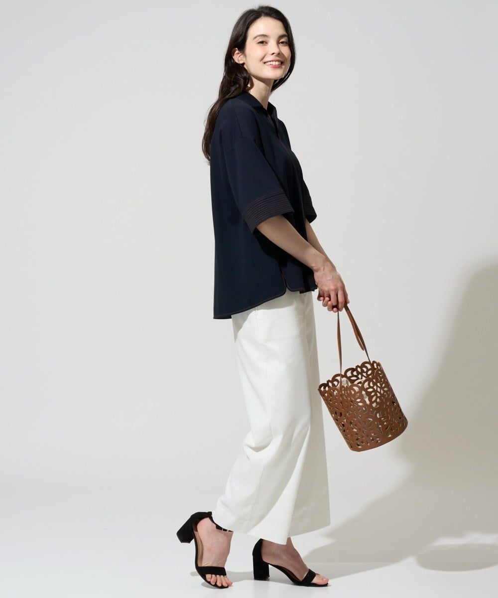 PJKGD42360 CHRISTIAN AUJARD Lサイズ(クリスチャン・オジャール Lサイズ) 【大きいサイズ/セットアップ対応】ドライタッチジャージートップス ネイビー