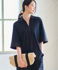 PJKGD42360 CHRISTIAN AUJARD Lサイズ(クリスチャン・オジャール Lサイズ) 【大きいサイズ/セットアップ対応】ドライタッチジャージートップス ネイビー