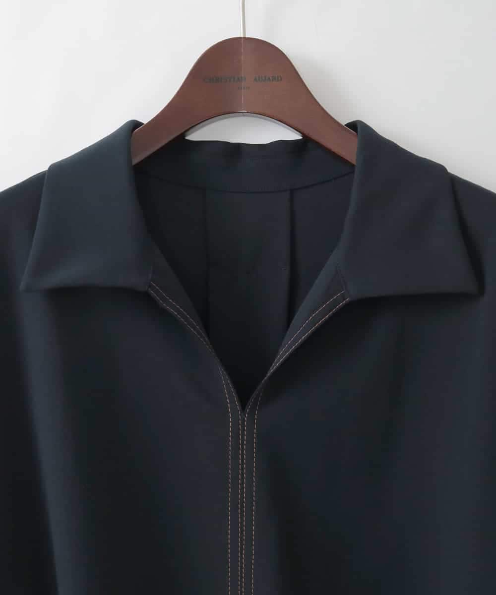 PJKGD42360 CHRISTIAN AUJARD Lサイズ(クリスチャン・オジャール Lサイズ) 【大きいサイズ/セットアップ対応】ドライタッチジャージートップス ネイビー