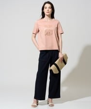 PJKGD43210 CHRISTIAN AUJARD Lサイズ(クリスチャン・オジャール Lサイズ) 【大きいサイズ/接触冷感】ドライコットンカットソー ピンク