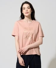 PJKGD43210 CHRISTIAN AUJARD Lサイズ(クリスチャン・オジャール Lサイズ) 【大きいサイズ/接触冷感】ドライコットンカットソー ピンク