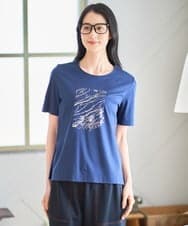 PJKGD43210 CHRISTIAN AUJARD Lサイズ(クリスチャン・オジャール Lサイズ) 【大きいサイズ/接触冷感】ドライコットンカットソー ネイビー