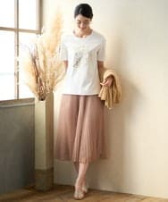 PJKGD43210 CHRISTIAN AUJARD Lサイズ(クリスチャン・オジャール Lサイズ) 【大きいサイズ/接触冷感】ドライコットンカットソー ホワイト