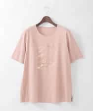 PJKGD43210 CHRISTIAN AUJARD Lサイズ(クリスチャン・オジャール Lサイズ) 【大きいサイズ/接触冷感】ドライコットンカットソー ピンク