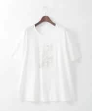 PJKGD43210 CHRISTIAN AUJARD Lサイズ(クリスチャン・オジャール Lサイズ) 【大きいサイズ/接触冷感】ドライコットンカットソー ホワイト