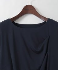 PJKGD62260 CHRISTIAN AUJARD Lサイズ(クリスチャン・オジャール Lサイズ) 【大きいサイズ】ドレープカットソー ネイビー