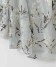 PJKGE02390 CHRISTIAN AUJARD Lサイズ(クリスチャン・オジャール Lサイズ) 【大きいサイズ】［セットアップ対応］フラワープリントシアーカットソー グリーン系