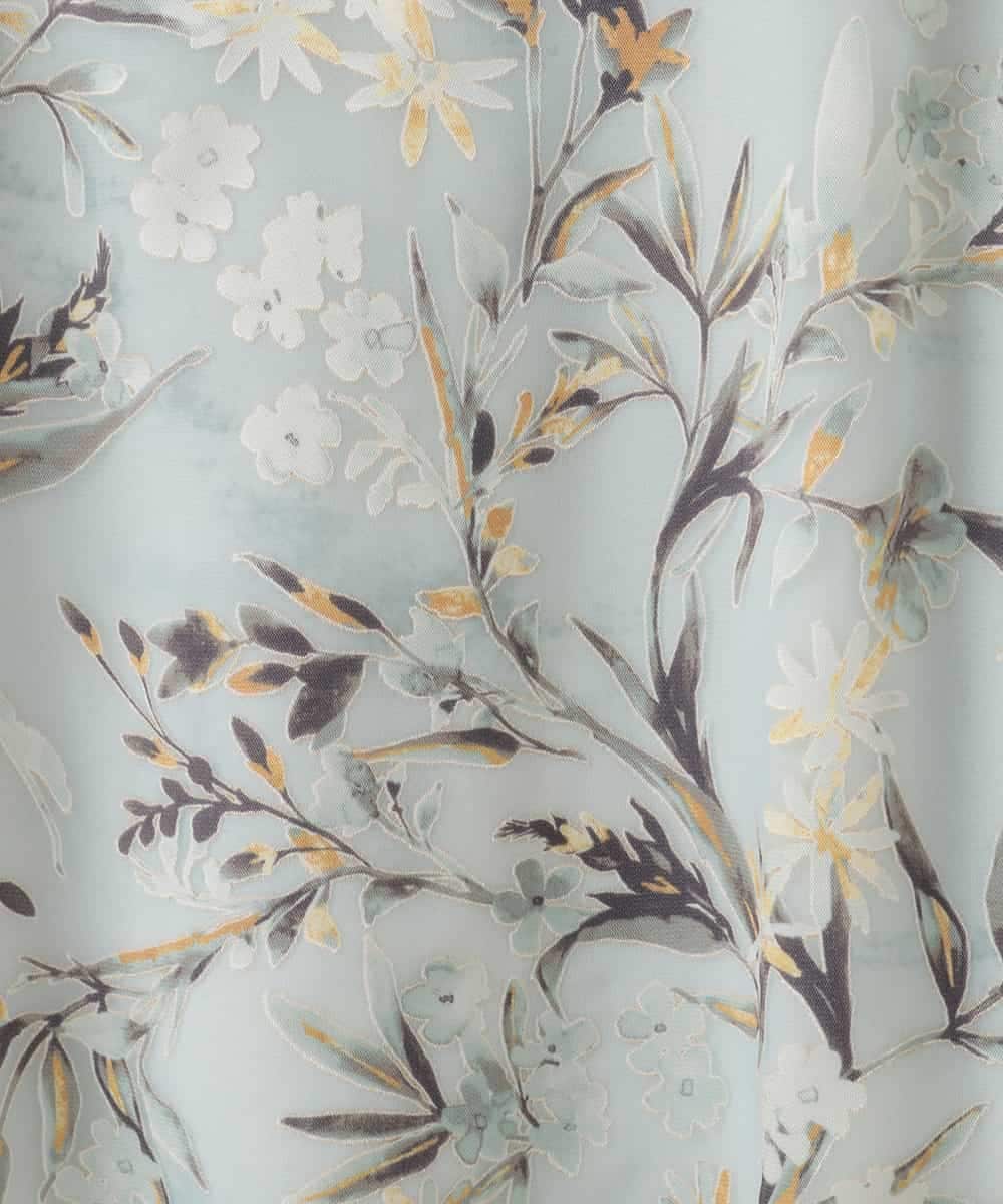 PJKGE02390 CHRISTIAN AUJARD Lサイズ(クリスチャン・オジャール Lサイズ) 【大きいサイズ】［セットアップ対応］フラワープリントシアーカットソー グリーン系